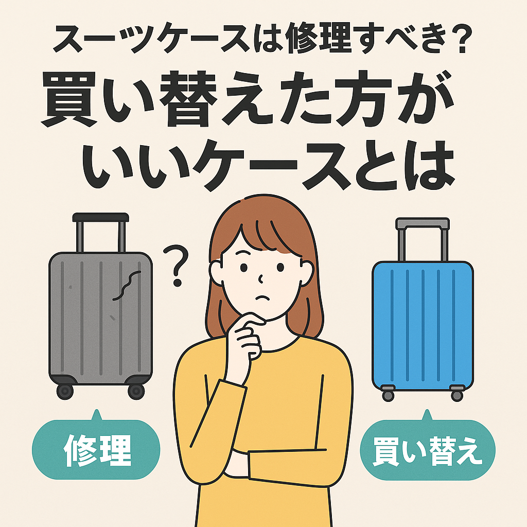 スーツケース修理か購入か