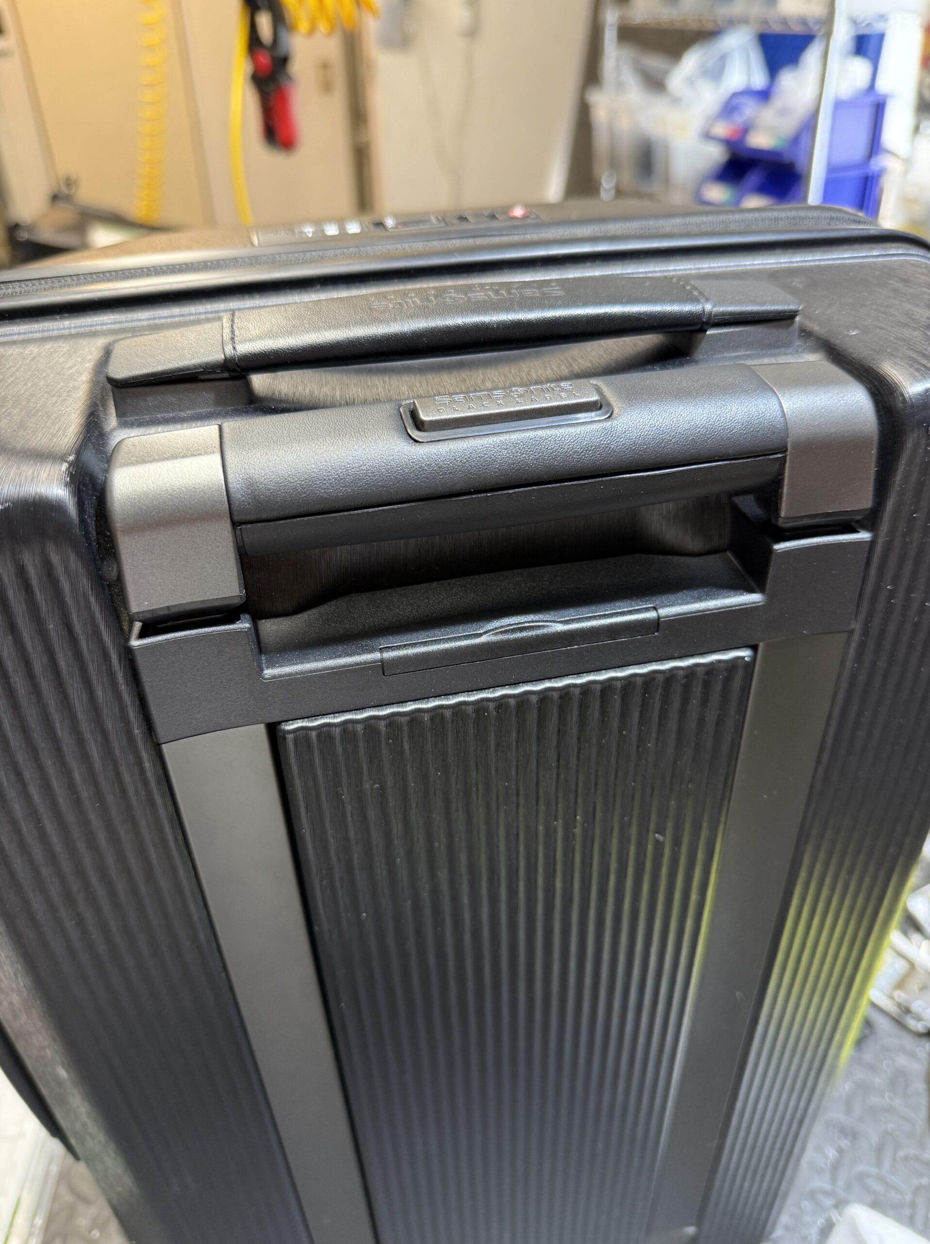 サムソナイト　伸縮ハンドル　修理後